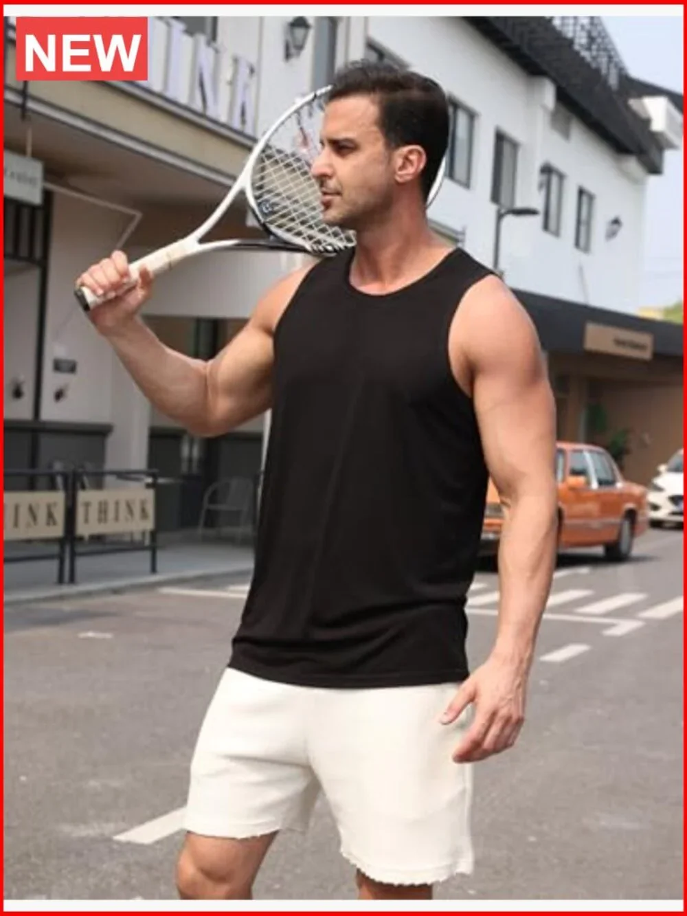 3 Pack Men's Moisture Wicking Sleeveless Athletic Tank Tops